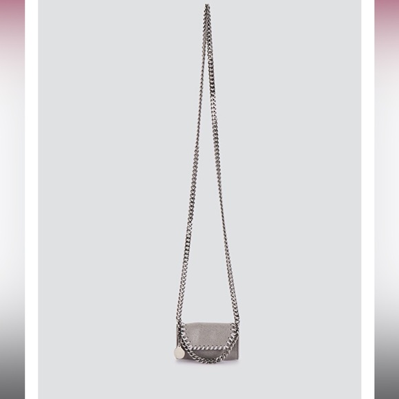 STELLA MCCARTNEY Falabella Micro Cardholder W/ Chain - Picture 10 of 11